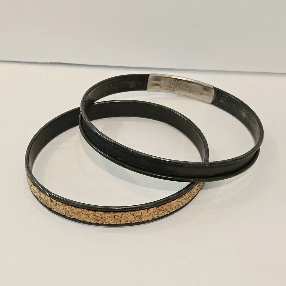 Vintage 6 Embroidery Hoops Wooden Metal Cork Plastic See Pictures Crafts
